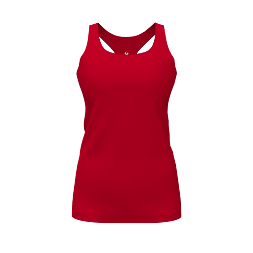 [FT0TRBRD-FYS-LOGO2] Decker Racerback Tank Top (Female Youth S, Red, Logo 2)